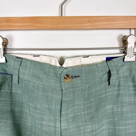 Pendleton Men's Green Cotton Shorts Sz 36 100% Cotton 10" Inseem - Picture 2 of 8